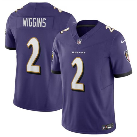 Mens Youths Kids Womens Nate Wiggins Purple Vapor Stitched Jersey